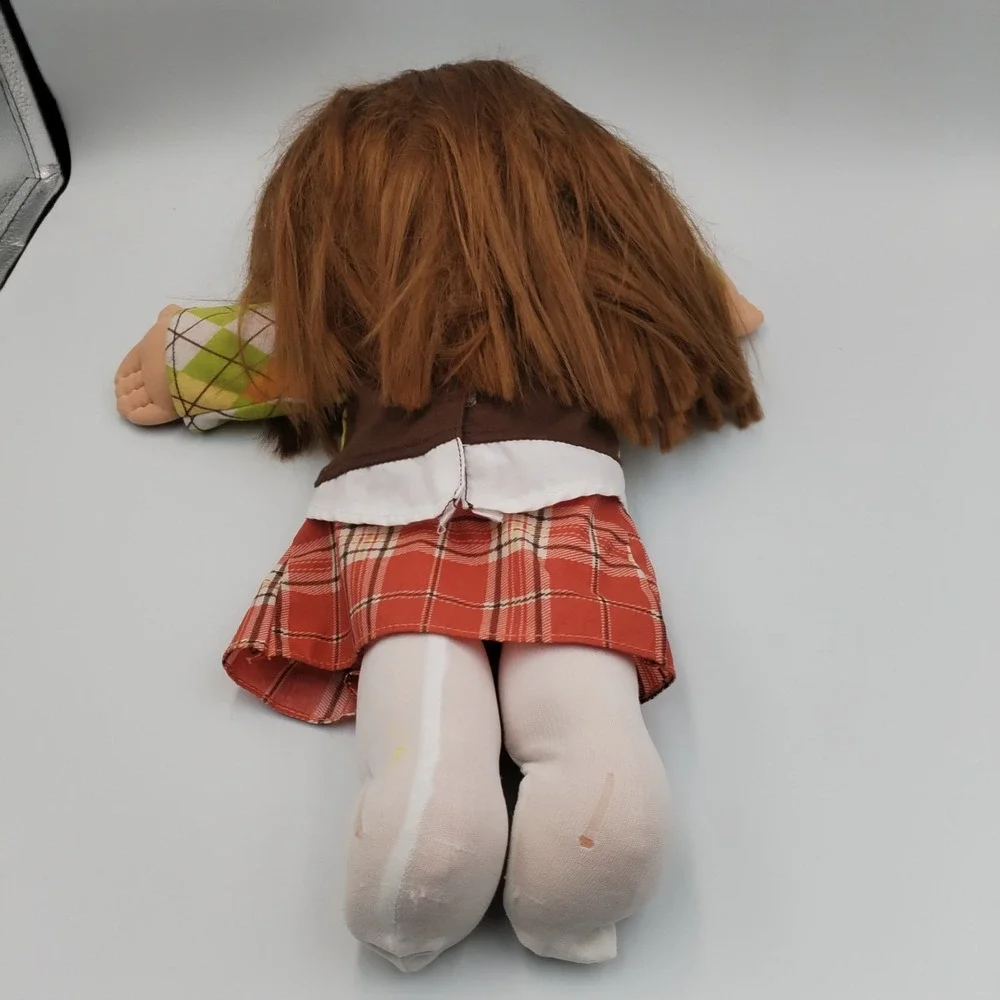 2011 Cabbage Patch Kids Doll‎ JAKKS Pacific Brown Hair Blue Eyes Argyle Outfit